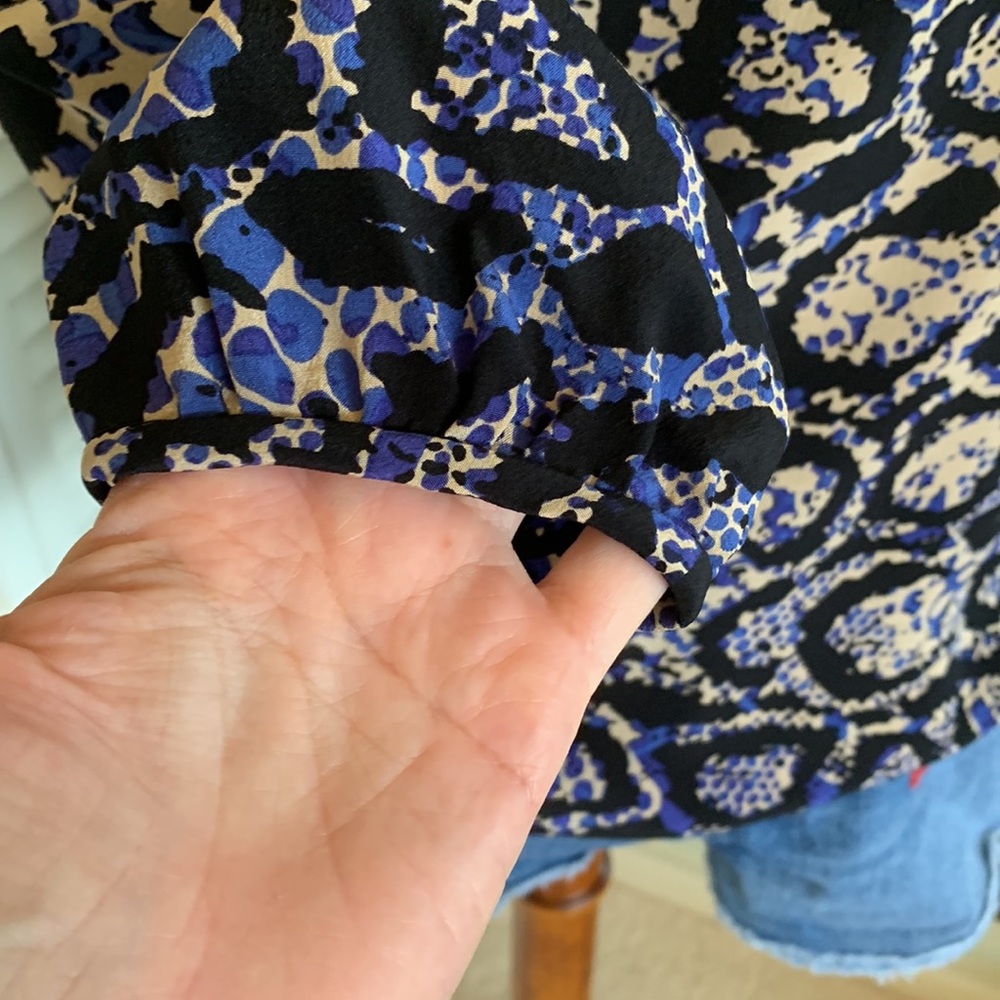 Tibi Silk Python Print Blouse - image 3